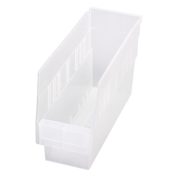 QUANTUM STORAGE SYSTEMS Store-More High-Density Clear Storage Bins QSB201CL 1 Each - MDL-MDRQUSB201CL