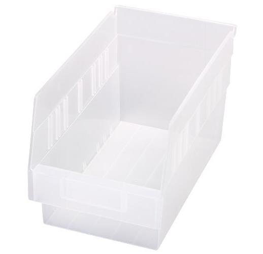 Store-More High-Density Clear Storage Bins - QSB202CL - 1 Each - MDL-MDRQUSB202CL