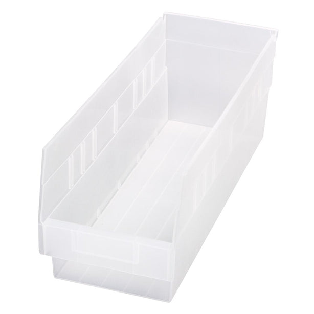 QUANTUM STORAGE SYSTEMS Store-More High-Density Clear Storage Bins QSB204CL 1 Each - MDL-MDRQUSB204CL