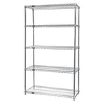 QUANTUM STORAGE SYSTEMS Stainless Steel Starter Kits with 5 Shelves and 4 Posts WR63-2460S-5 1 Each - MDL-MDRQW632460S5