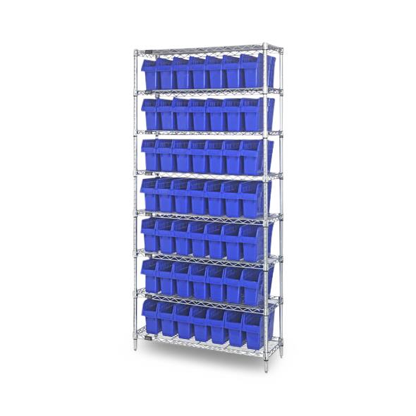 QUANTUM STORAGE SYSTEMS Store-Max Bins with Wire Shelving WR8-803 1 Each - MDL-MDRQWR8803