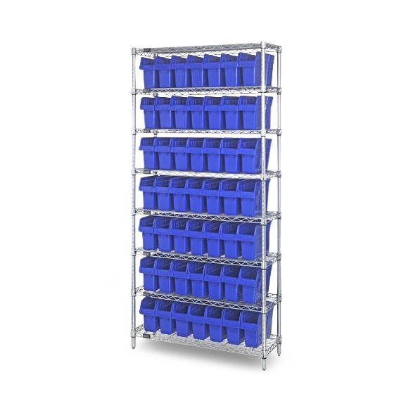 QUANTUM STORAGE SYSTEMS Store-Max Bins with Wire Shelving WR8-805 1 Each - MDL-MDRQWR8805