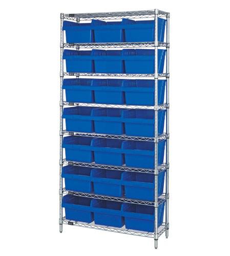 QUANTUM STORAGE SYSTEMS Store-Max Bins with Wire Shelving WR8-809 1 Each - MDL-MDRQWR8809