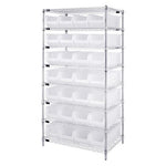 Quantum Storage Systems Clear-View Hulk 24" Containers and Wire Shelving Systems WR8-950CL 1.0 Each-MDL-MDRQWR8950CL