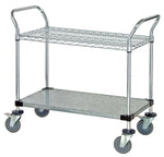 Quantum Storage Systems Chrome Wire Utility Carts - MDRQWRC18362C