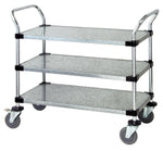 Mobile Solid Shelf Utility Cart - WRC18362G - 1 Each - MDL-MDRQWRC18362G