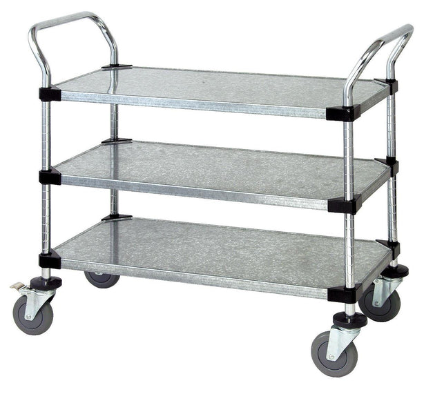 Mobile Solid Shelf Utility Cart - WRC18362G - 1 Each - MDL-MDRQWRC18362G