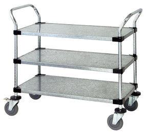 Mobile Solid Shelf Utility Cart - WRC18483G - 1 Each - MDL-MDRQWRC18483G