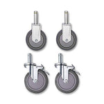 Quantum Storage Systems Wire Shelving Casters WR-SB2R2 - 1.0 Each - MDL-MDRQWRSB2R2