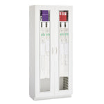 Solaire Medical Evolve Preconfigured Cabinet with Glass Door in White, 19.25" D x 36" W x 84" H - SEC1936TGCC - 1 Each