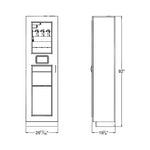 Solaire Medical Evolve Scope Cabinets with Glass Door SEA1927SGLD - 1.0 Each - MDL-MDRSEA1927SGD