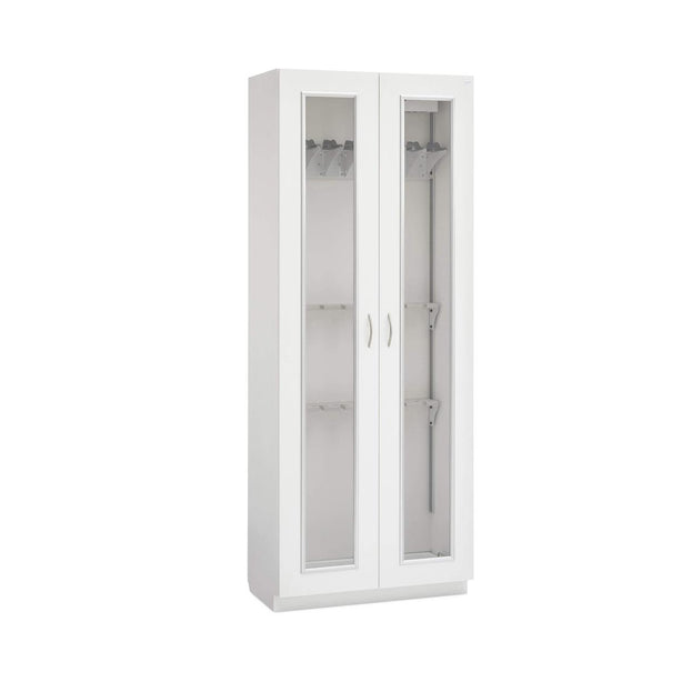 Solaire Medical Evolve Scope Cabinet with Roll-Top Door in White Compression Board, 16-Scope Capacity, 19.25" D x 36" W x 92" H - SEC1936SRTD - 1 Each