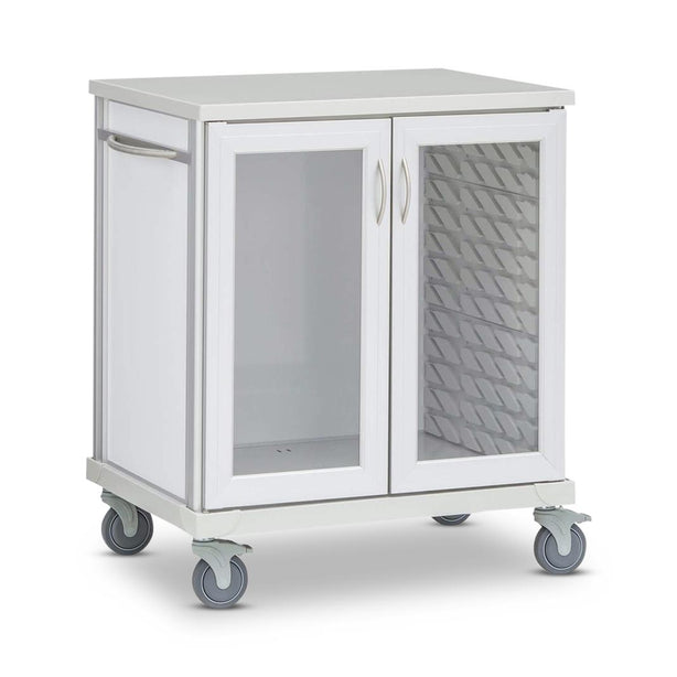 Solaire Medical Roam 2 Carts with Glass Doors SR2CGNC 1.0 Each-MDL-MDRSR2CGNC