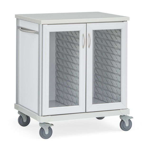 Solaire Medical Roam 2 Carts with Glass Doors SR2CG 1.0 Each-MDL-MDRSR2CG