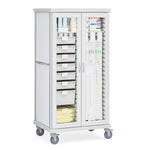 Solaire Medical Roam 2 Carts with Glass Doors SR2G3CG 1.0 Each-MDL-MDRSR2G3CG