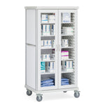 Solaire Medical Roam 2 Carts with Glass Doors SR2GDS 1.0 Each-MDL-MDRSR2GDS