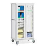 Solaire Medical Roam 2 Carts with Glass Doors SR2GEND 1.0 Each-MDL-MDRSR2GEND