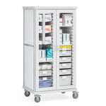 Solaire Medical Roam 2 Carts with Glass Doors SR2GOH 1.0 Each-MDL-MDRSR2GOH