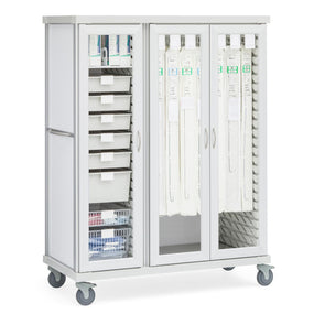Roam 3 Carts with Glass Doors - SR3G7CG - 1 Each - MDL-MDRSR3G7CG