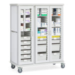 Roam 3 Carts with Glass Doors - SR3GVS - 1 Each - MDL-MDRSR3GVS