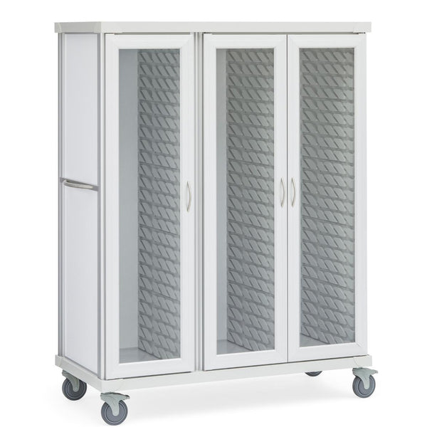 Roam 3 Carts with Glass Doors - SR3G - 1 Each - MDL-MDRSR3G