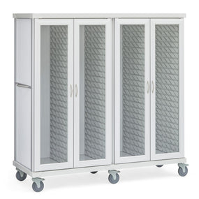 Roam 4 Carts with Glass Doors - SR4G - 1 Each - MDL-MDRSR4G