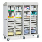 Solaire Medical Roam 4 Carts with Roll-Top Doors SR4RGS 1.0 Each-MDL-MDRSR4RGS