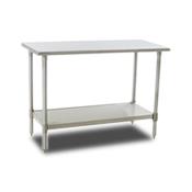 Eagle Group Stainless Steel Worktable with Backsplash and Under-Shelf T24132SE-BS - 1.0 Each
