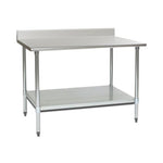 Eagle Group Stainless Steel Worktable with Backsplash and Under-Shelf T2460SB-BS - 1.0 Each