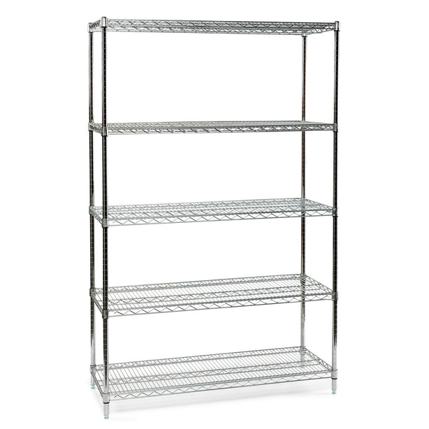Five-Shelf Wire Carts - TS-24607C5CM - 1 Each - MDL-MDRTS24607C5C