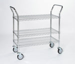 Tarrison Products Ltd Chrome Utility Carts with U-Shaped Chrome Handles - MDRTU21483C