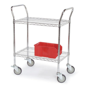 Tarrison Products Ltd Chrome Utility Carts with U-Shaped Chrome Handles UC24602C-3