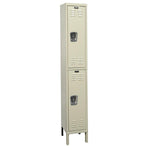 List Industries Fully Assembled Premium Locker, 12" W x 12" D x 78" H, 2-Tier, 1-Wide, Tan - U1228-2A-PT - 1 Each