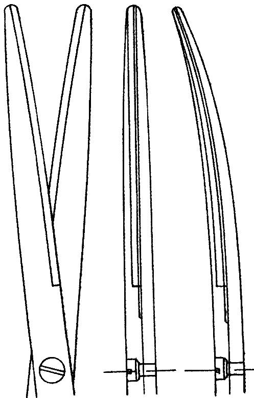 Metzenbaum Tungsten Carbide Scissors - MDS0828628 - 1 Each - MDL-MDS0828628