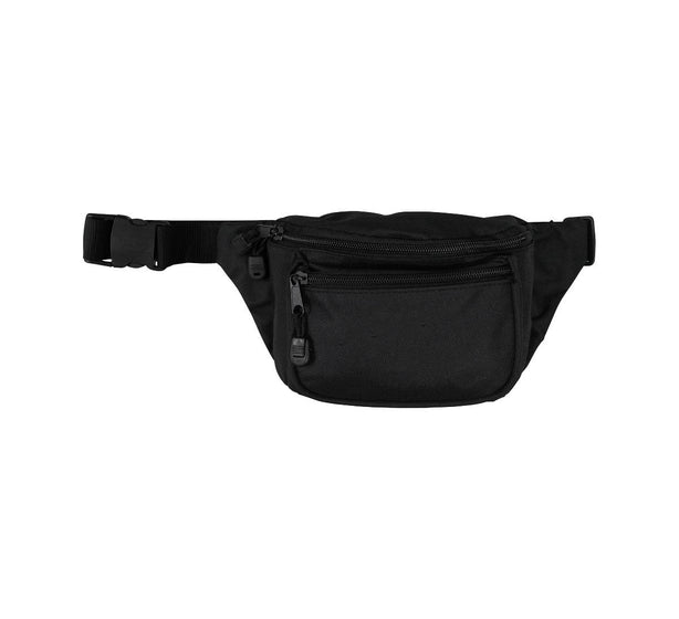 Kemp Usa Premium Nylon EMS Hip Pack, Black, 7.25" x 4.5" x 3" - 10-103-BLK-NL - 1 Each