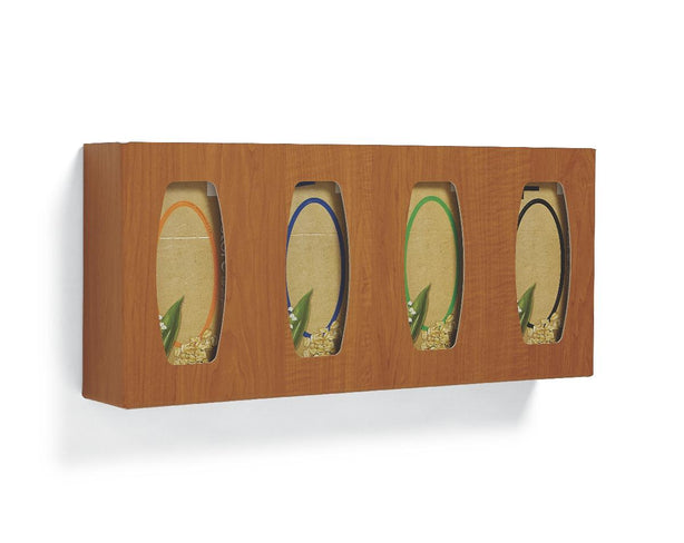 BOWMAN MANUFACTURING COMPANY, INC. Faux Wood Glove Dispensers GL040-0223 4 Each - MDL-MDS194098MW