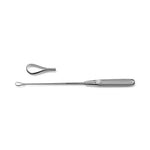 Recamier-Sims Uterine Curette, Long, Blunt, 8 mm Tip, 12" (30.5 cm) - MDS7072208 - 1 Each