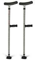 Medline Universal Single Tube Crutch - MDS80542 - 8 Pair - MDL-MDS80542