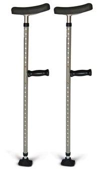 Medline Universal Single Tube Crutch - MDS80542 - 8 Pair - MDL-MDS80542
