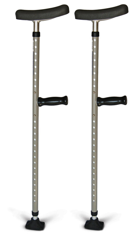Medline Universal Single Tube Crutch - MDS80542 - 8 Pair - MDL-MDS80542