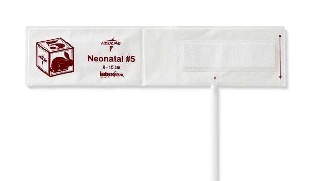 Soft Cloth Single-Tube Neonatal BP Cuffs with Luer Connector - MDS9745 - 10 Each - MDL-MDS9745