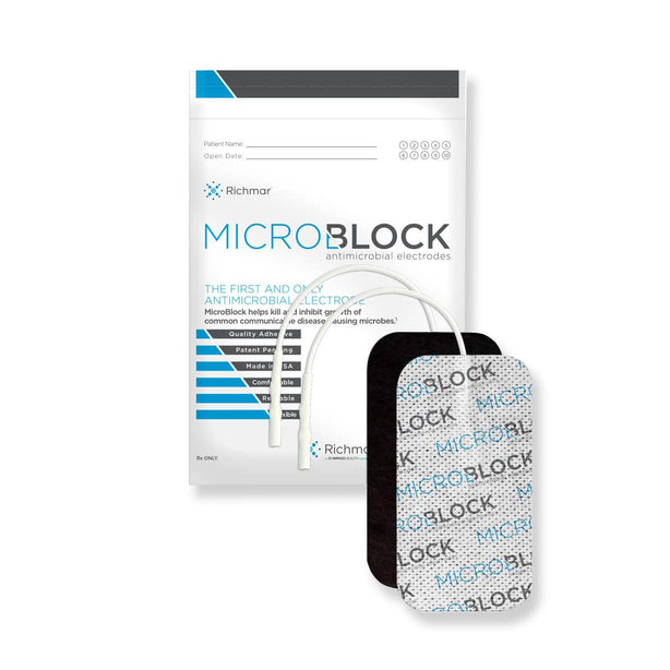 RICH-MAR CORPORATION MicroBlock Antimicrobial Cloth Electrodes 400-879-MIC 40 Each - MDL-MDSMICRO2X35