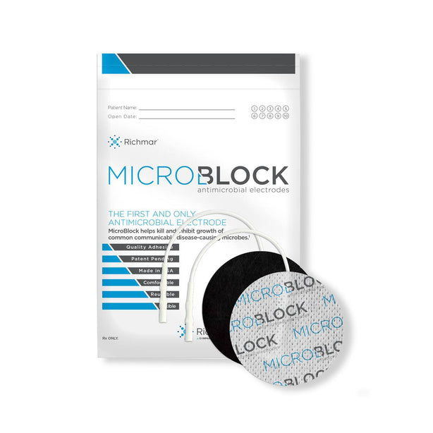 MicroBlock Antimicrobial Cloth Electrodes - 400-872-MIC - 40 Each - MDL-MDSMICRO2
