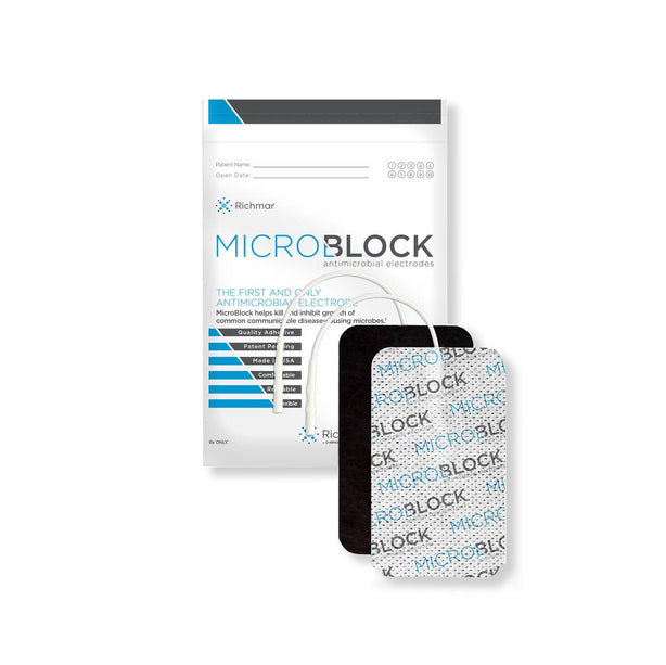 MicroBlock Antimicrobial Cloth Electrodes - 400-852-MIC - 20 Each - MDL-MDSMICRO3X5