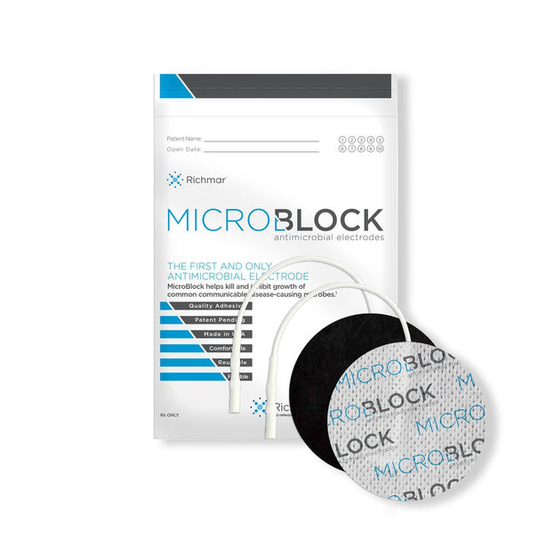 RICH-MAR CORPORATION MicroBlock Antimicrobial Cloth Electrodes 400-881-MIC 40 Each - MDL-MDSMICRO3