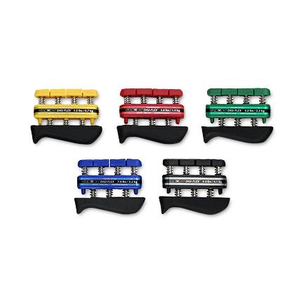 Fabrication Enterprises and Finger Digi-Flex Hand Exerciser, 5-Piece Set (Yellow, Red, Green, Blue, Black) - MDSP100745