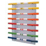 Fabrication Enterprises CanDo Weight Bar Rack, Horizontal, For 8 Bars - MDSP101642
