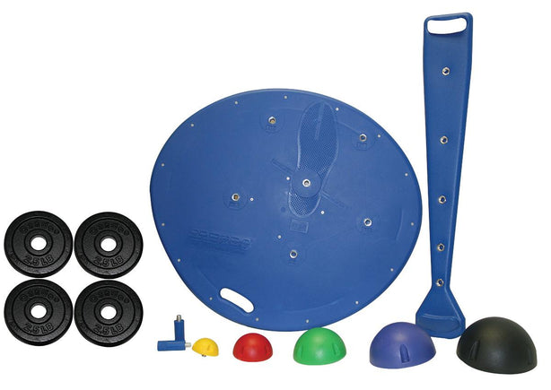 Fabrication Enterprises CanDo Multi-Axial Multiaxial Platform System, 5 Balls, Rack, 2 Weight Rods With Weights - 10-1731 - 1 Each