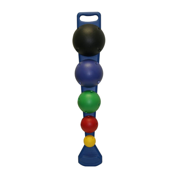 Fabrication Enterprises 10-1742 CanDo MVP Balance System with 5 Balls and Wall Rack - MDL-MDSP101742 - 1 Each