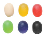 Fabrication Enterprises CanDo Oval Squeeze Ball Hand Exerciser, Gel, Set of 6 - MDSP101896